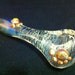 Glass Pipe Silver Fumed Wrap Color Changing Tobacco Spoon Pipe