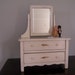 Vintage Wooden Toy Doll Dresser with Mirror - Shabby Chic - Cottage - SALE - NEW PRICE