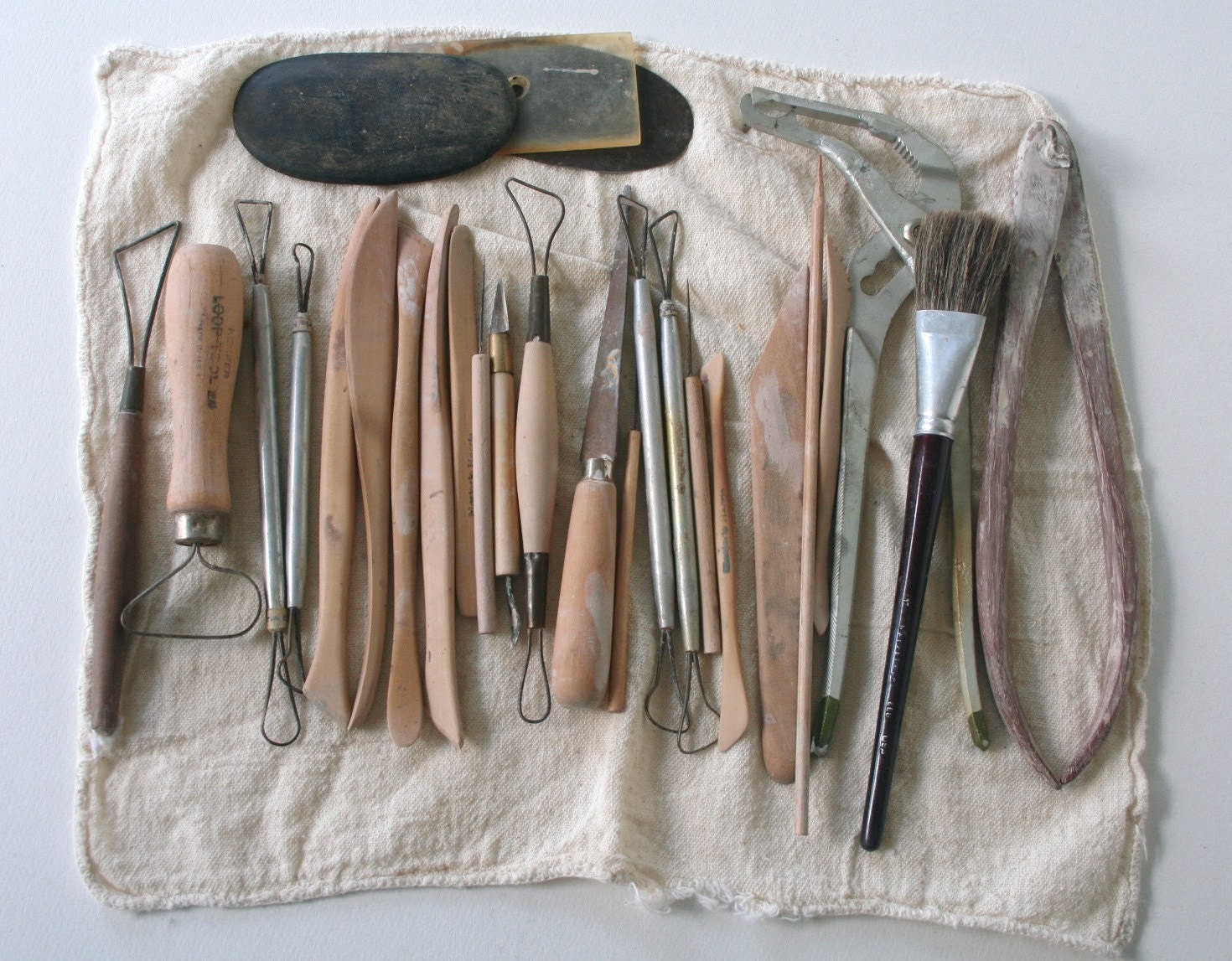 RESERVED vintage pottery tools