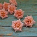 Silk FLowers - NINE Light Pink Mini Roses - 1.75 - 2 Inches - Artificial Flowers