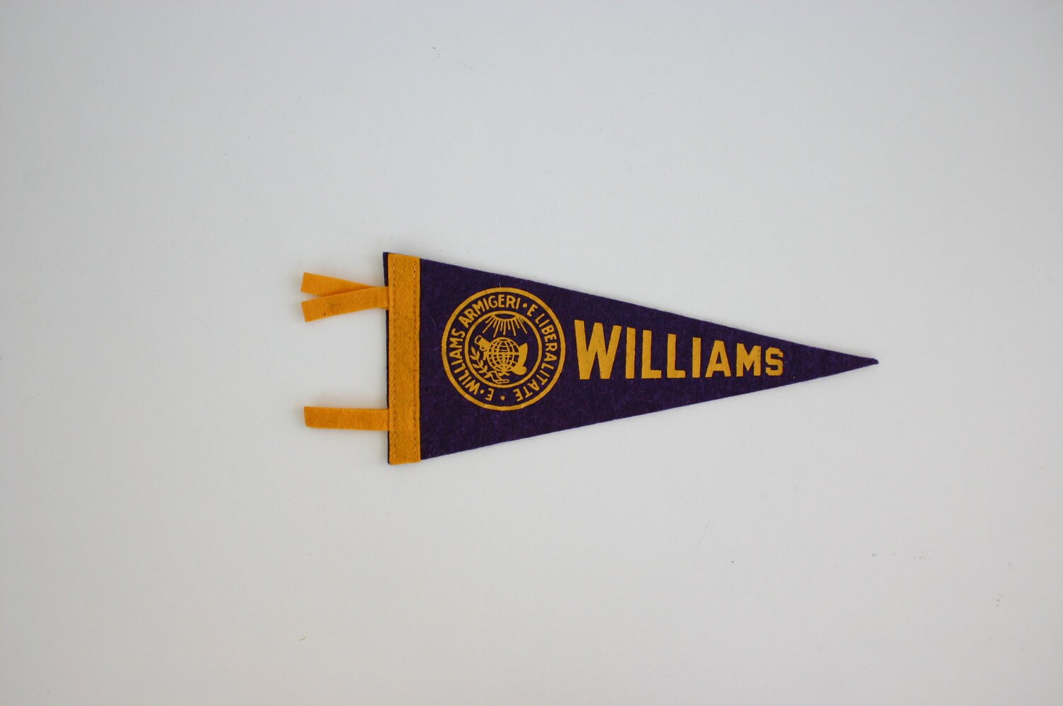 Vintage Williams College Football Felt Pennant 1950s