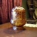 Indiana Glass Stars and Bars Pattern Fairy Lamp