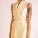 1960s Vintage // Daffodil Ruffles and Pleats Blouse & Skirt // Xs