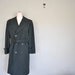 Men's Army Long Coat - AG-44 Wool Garbadine Wool Trench Coat - Small Army Memorabilia Jacket - Overcoat 1970s Arm
