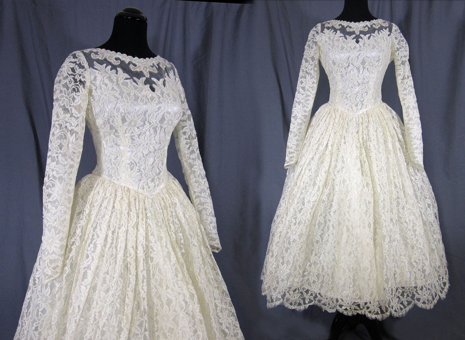 1950s ballerina wedding dress