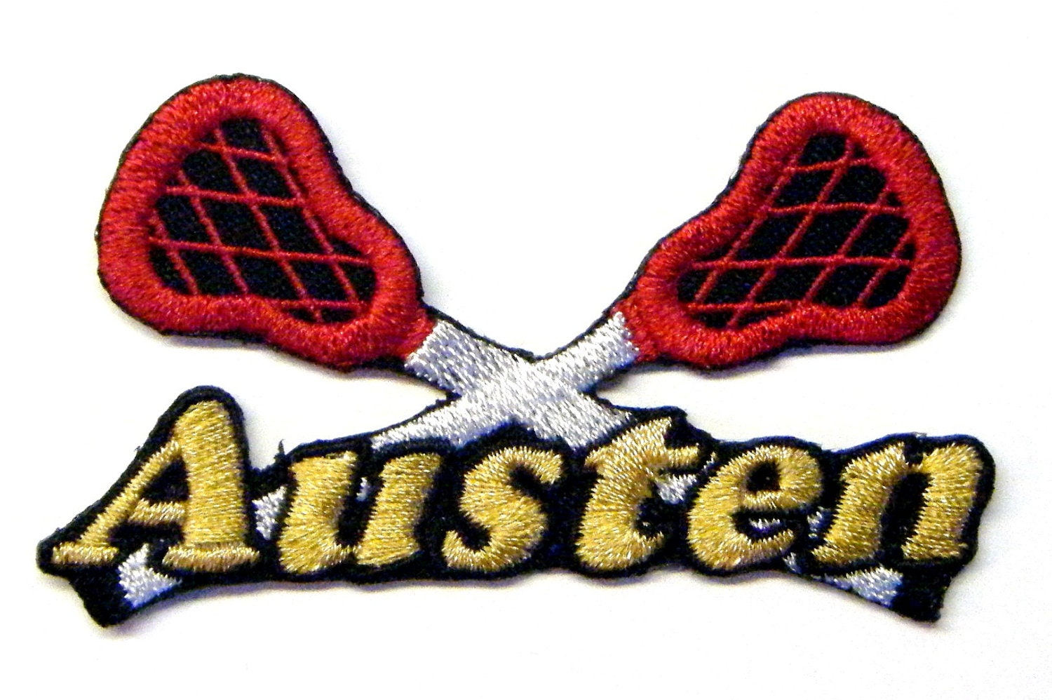 Iron on Patch Lacrosse Name Personalized Free