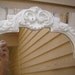 Large Ornate Mirror - Ornate Framed Mirror - Semi Gloss White distressed