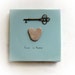 Unique Wall Decor - Love Is Home - genuine Heart shaped Beach stone rock