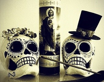 Dia De Los Muertos Sugar Skull Wedding