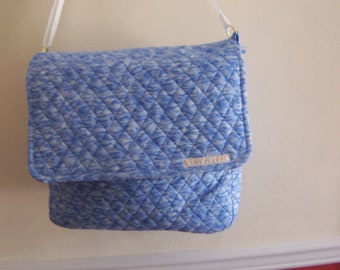 messenger bag blue bag shoulder bag