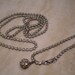 Vintage Rhinestone Bracelet and Necklace Set, Simple Rhinestone Chain Bracelet and Endless Necklace