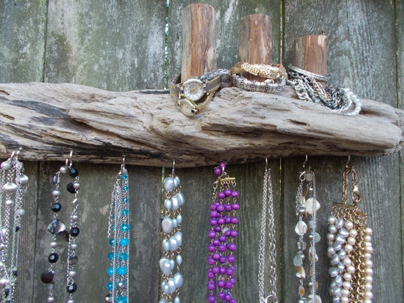 Driftwood Jewelry Display Hanger/Wall Decor/Bathroom