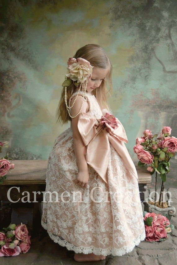 Steampunk flower girl dresses Clearance