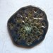 Midnight Teal Queen Anne's Lace Ceramic Pendant