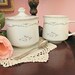 Vintage Petite Bouquet Signature Collection Sugar and Creamer Set with Roses from Japan