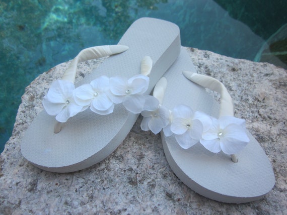 Items Similar To Wedding Flip Flopswedgessandals For Bridebeach