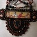 Beadwork Embroidery Necklace Dancing with Friends