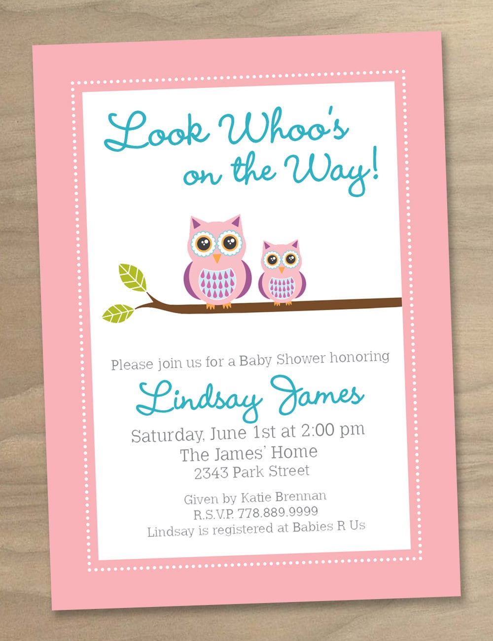 Cutest Baby Shower Invitations Ever 2