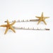 Starfish Hair Pins. Natural Beach Wedding Accessories