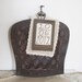 Vintage Wall Hanging Embossed Fibre Chair Seat - Spaulding Fibre Products - Rustic outdoor wedding/ party décoration, Repurpose as a Sign