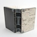 handmade journal wood book - birch bark - black small autumn woodland gray rustic- ready to ship