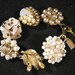 Bridesmaid Gift, Wedding Bracelet, Reclaimed Vintage Bracelet, Vintage Earring Bracelet, Cluster Earrings - Daydreamer