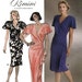 Butterick 3383 by Rimini Vintage 80s Misses' Evening Wrap Dress Sewing Pattern - Uncut - Size 12, 14, 16