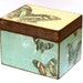 Greeting Card Organizer Holder - Wedding Card Box - Recipe Box - Butterflies - 5x8 inch cards