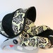 SALE-Last One- Lime Green/Black Modern Infant Car Seat Cover- Custom order comes with Free Strap Covers