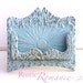 Business Card Holder-Rustic Cast Iron-Old Fashioned -Retro-Craft Fair Booth -Pale Sky -Aqua Blue -Turquoise Blue -Metal Decor -Desk -Winter