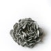 flower brooch GREY / flower pin / made to order /