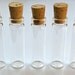 7 Vials 1/2 ounce Mini Glass Bottles with Corks for Potions, Message in a Bottle, Dollhouse, Favors, Perfume, Samples, Seasonings