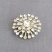 Rhinestone Brooch Wedding Jewelry Vintage Bride Starburst Something Old