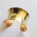Gold Cuff Bracelet Modern Jewelry Hammered Brass Cuff Summer Sale Jewelry