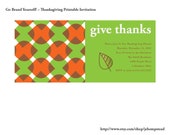 Modern Fall Invitation - Customized Printable Invitations Green Orange Brown Leaf Wedding Receptions Showers Thankgiving Il_170x135