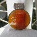 Vintage Amber Glass Pendant