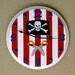 Pirate Wall Clock, Children's Wall Clock, Pirate Clock, Wall Clock, Children's Wall Decor, Kids Clock, Pirate Flag Clock, Skull Clock