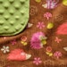 Adorable Hedgehog Baby Girl Blanket with Minky Back