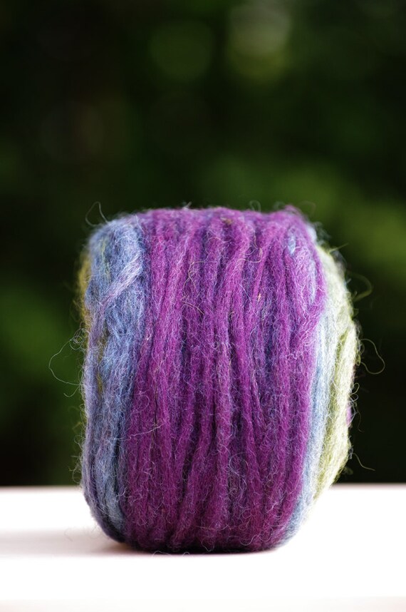 Chunky Wool Pencil Roving / PreYarn for Knitting Spinning