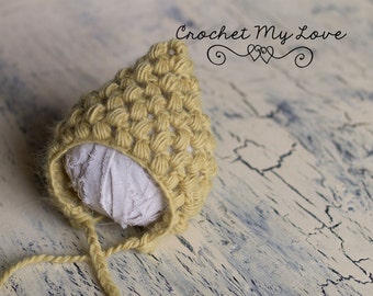 CROCHET HAT PATTERN- Puff stitch pixie hat- pixie hat pattern - Crochet pattern