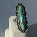 Large Vintage Native American Indian Sterling Silver and Turquoise Ring