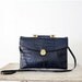 Vintage Amelia Berko Leather Bag // The Navy Alligator