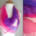Purple & Pink Ombre Silk Scarf