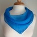 Bright Blue Sheer Scarf