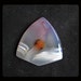 Stripes Agate Pendant Bead,44x41x7mm,16.88g