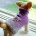 Dog Sweater Hand Knit Vanya Superwash Merino Wool XSmall