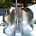 SALE 50% OFF Vintage Cylindrical Chrome Metal Fixture Light Lamp 70's Deco Design Loft w Three Lights
