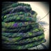 Handspun ARtYaRN - 'Navaho Forest' - triple ply bulky wool yarn from deep carded natural fibre art batts