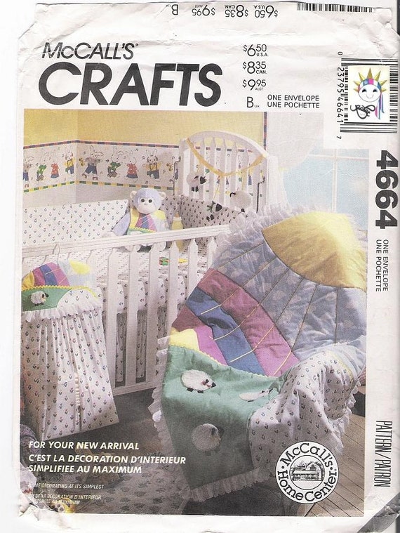 90s New Baby Crib Set Quilt Patterns Bumper Pads Diaper