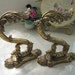 Reserved item for Trina A Pair of vintage Gilded Gold Acanthus Leaves Wall Hangers (Hollywood Regency Style)
